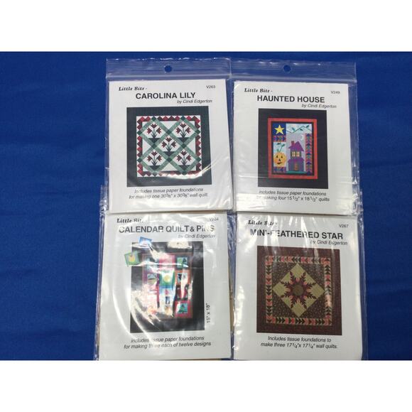 Vintage 90s Quilting Pattern and Instructions lot of 9 - Picture 8 of 10